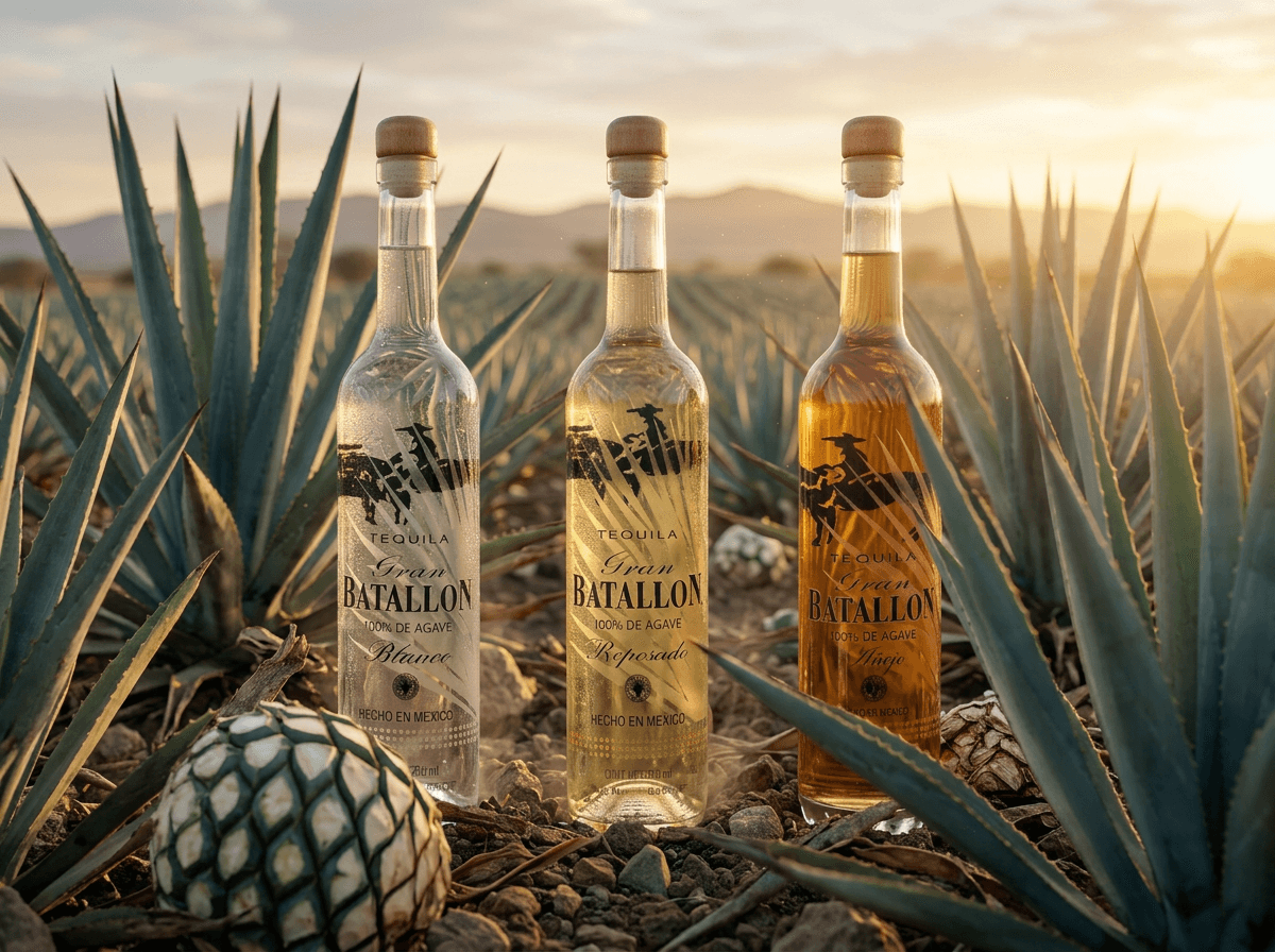 Gran Batallón · Blanco, Reposado y Añejo, tequila 100% agave azul